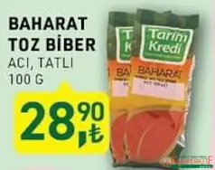 TARIM KREDİ BAHARAT TOZ BİBER 100 G TARIM KREDİ BAHARAT TOZ BİBER 100 G